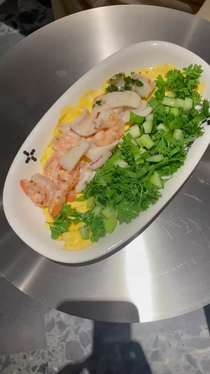 Креветки кальмар